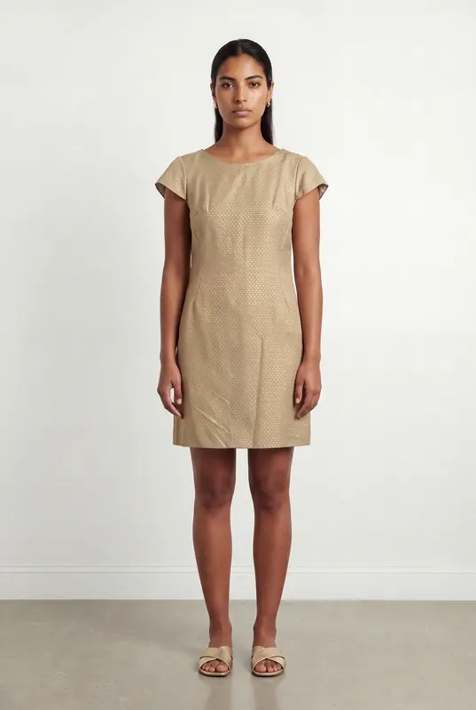 Robe Droite Beige - Taille L/40