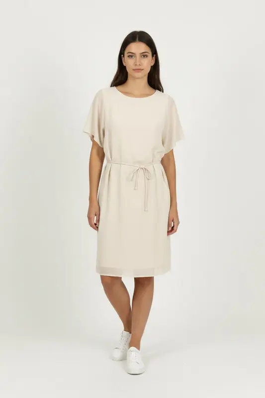 Robe Droite Beige - Taille S/36