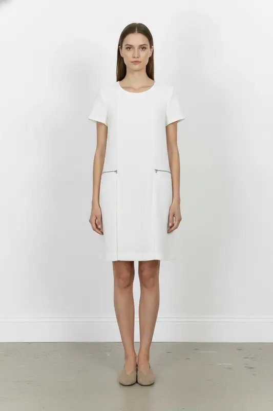 Robe Droite Blanche - Taille S/36