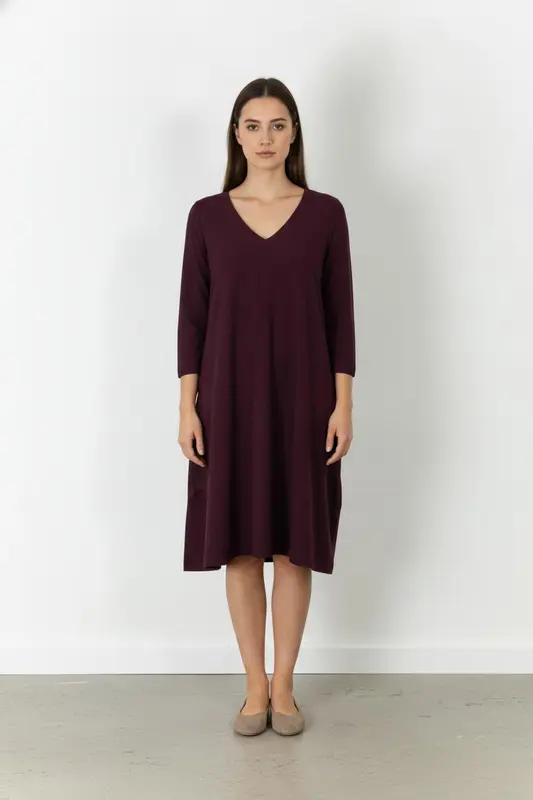 Robe Droite Bordeaux - Taille XXXL/46