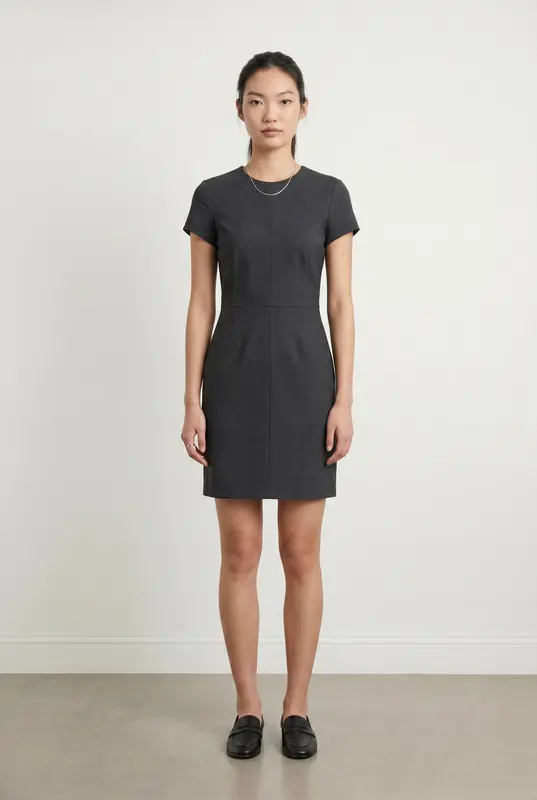Robe Droite Grise - Taille XS/34