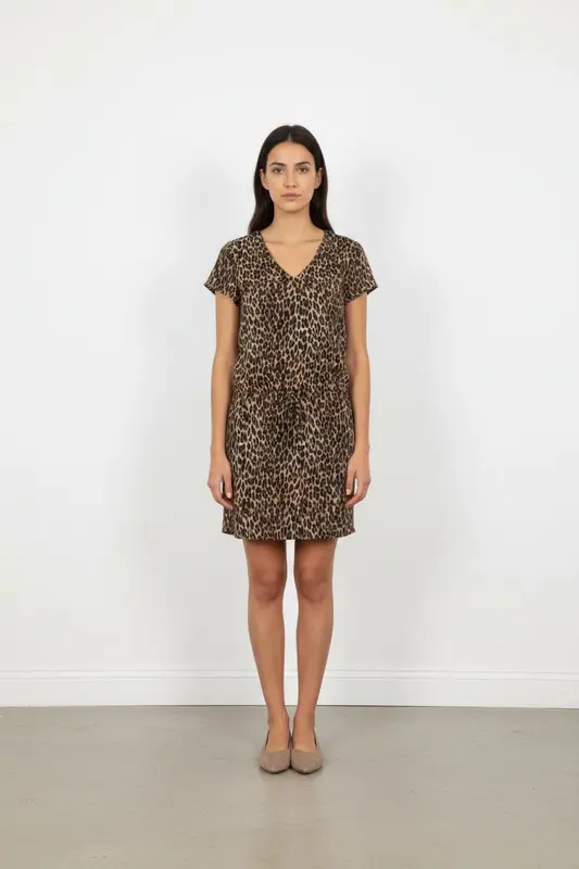 Robe droite Léopard - Taille S/36