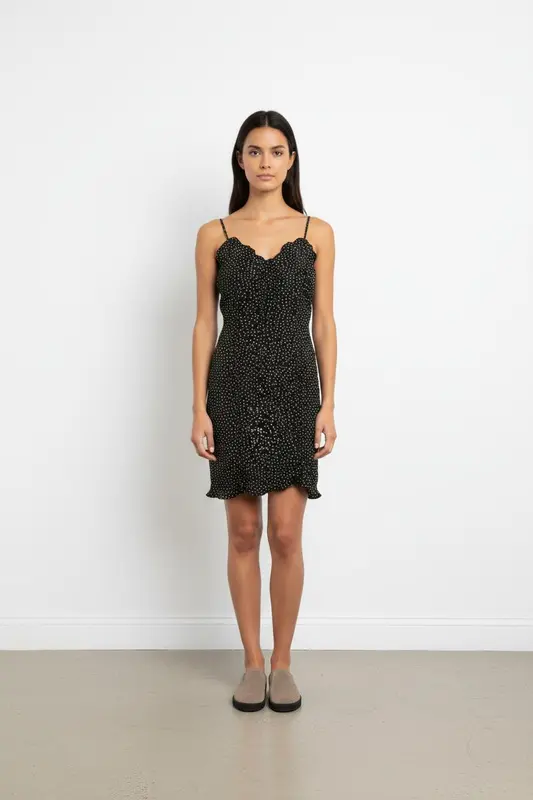 Robe Droite Noire et Blanche - Taille S/36