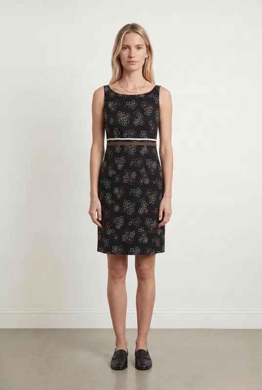 Robe Droite Noire et Marron - Taille M/38