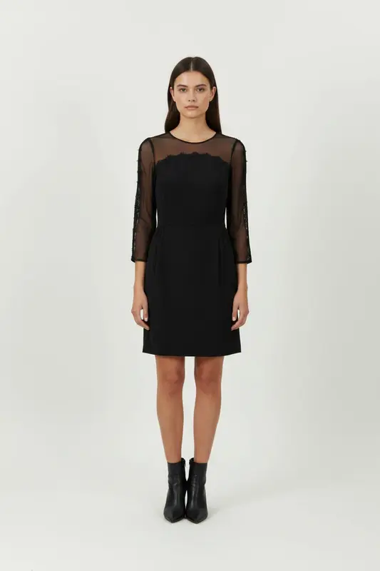 Robe Droite Noire - Taille M/38