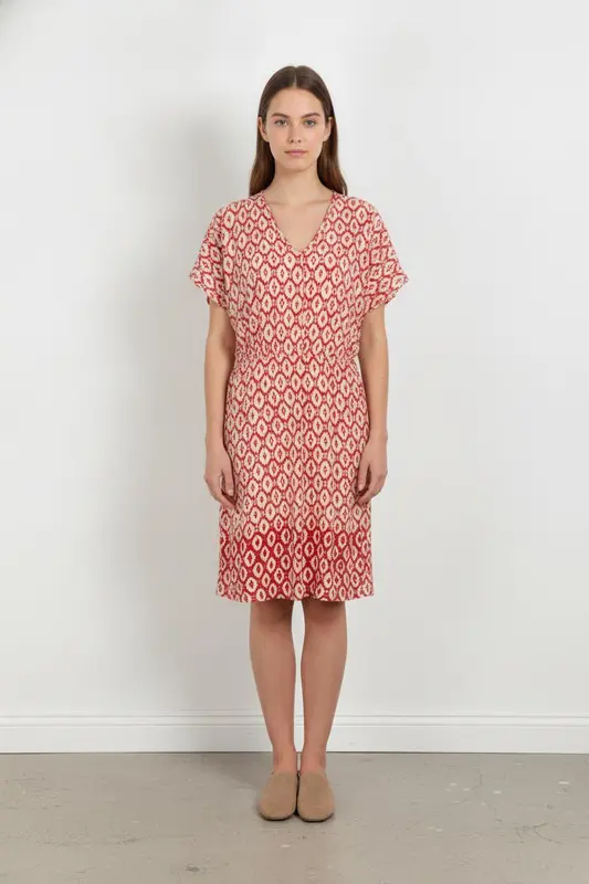 Robe droite Rouge et Blanc - Taille S/36
