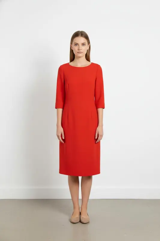 Robe Droite Rouge - Taille XL/42