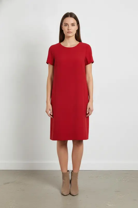 Robe droite Rouge - Taille XXL/44
