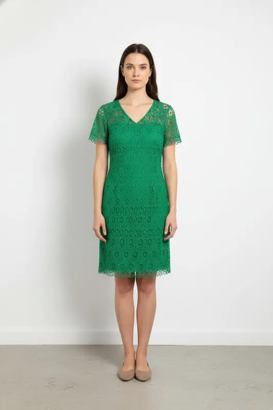 Robe en Dentelle Verte - Taille S/36