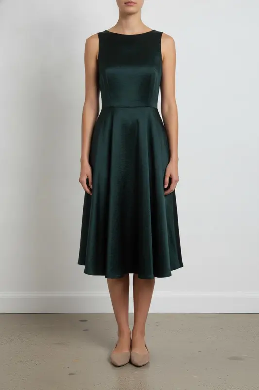Robe Évasée Verte - Taille S/36