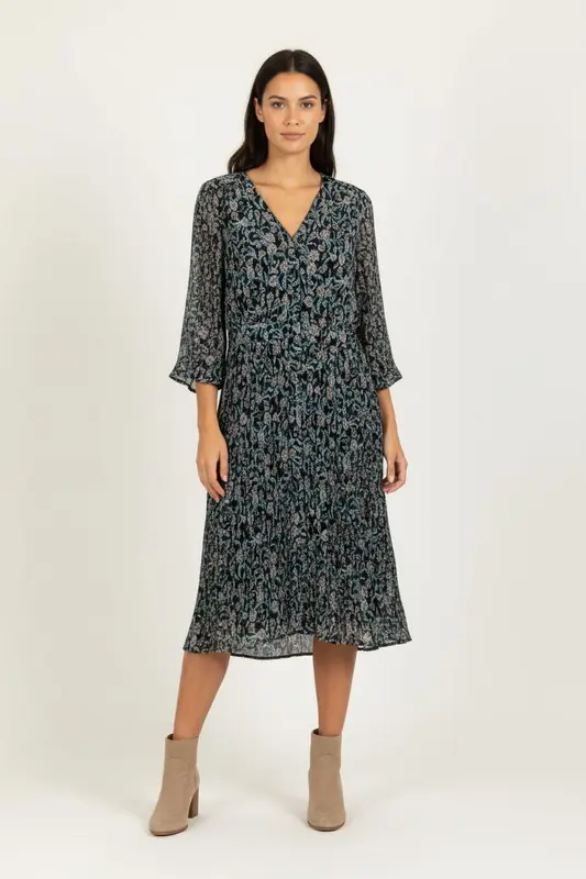 Robe Fleurie Multicolore - Taille L/40