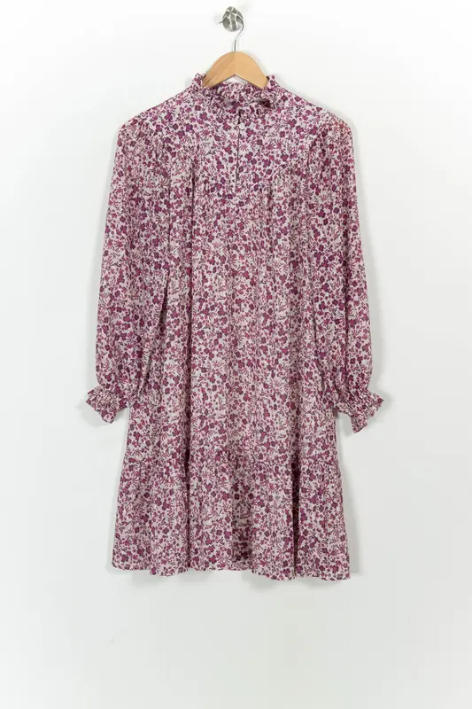 Robe Fleurie Rose et Blanche - Taille S/36