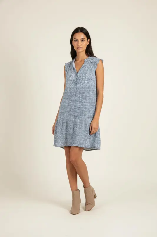 Robe Fluide Bleue - Taille XS/34