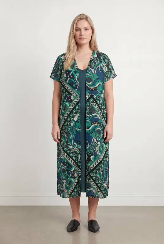 Robe Imprimée Multicolore - Taille XXL/44