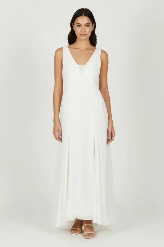 Robe Longue Blanche - Taille M/38