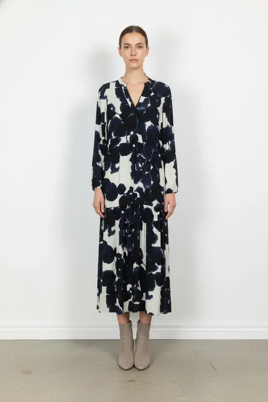 Robe Longue Bleu et Blanc - Taille S/36