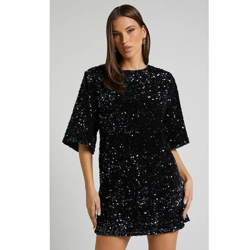 Robe longue femme dos en V profond