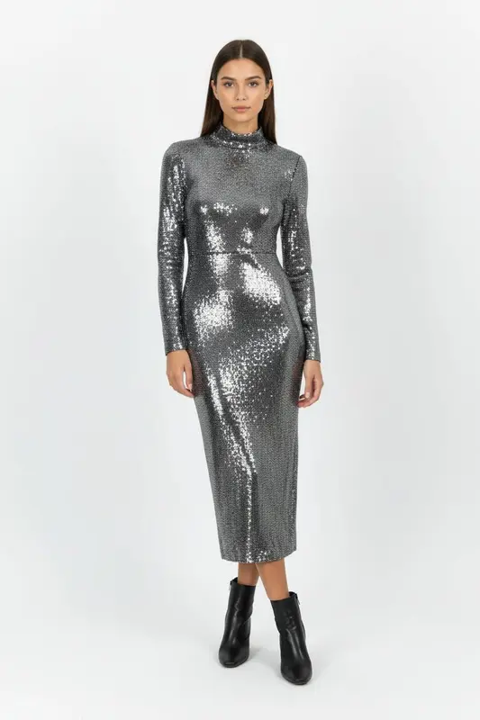 Robe Longue Grise - Taille XS/34
