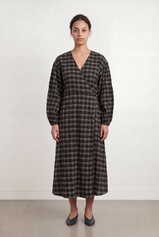 Robe Longue Marron et Noire - Taille L/40