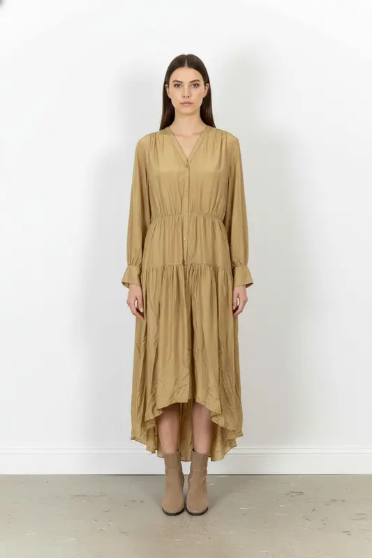 Robe Longue Marron - Taille M/38 - imparfaites