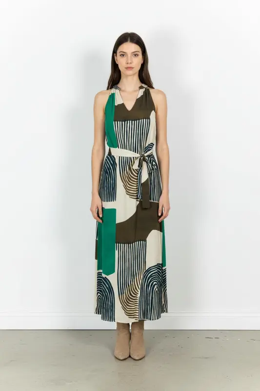 Robe Longue Multicolore - Taille M/38