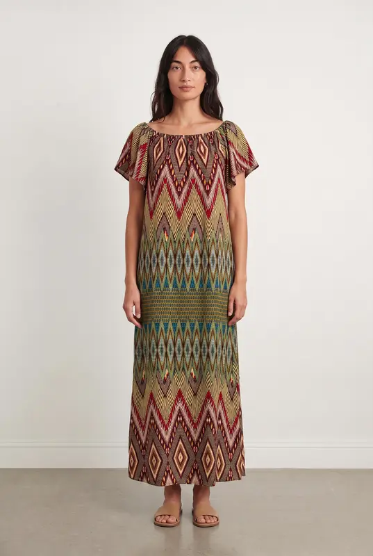Robe Longue Multicolore - Taille T.U.