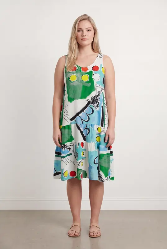 Robe Longue Multicolore - Taille XXXL/46