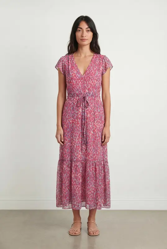Robe Longue Rose et Bleue - Taille S/36
