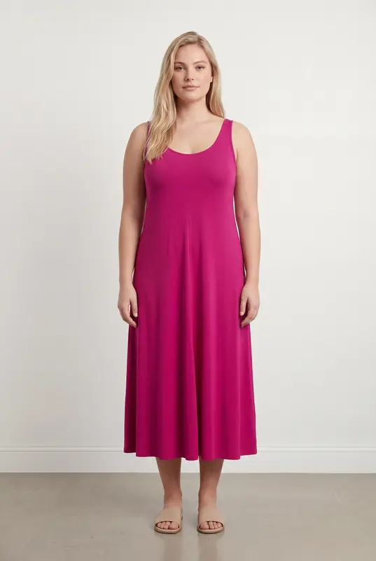 Robe Longue Rose - Taille XXL/44