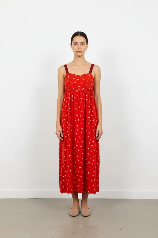 Robe Longue Rouge - Taille XS/34