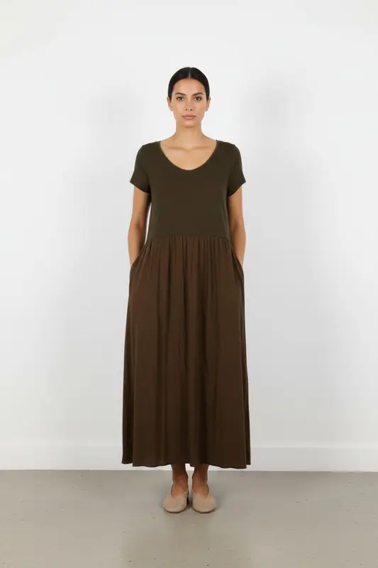 Robe longue verte foncée - Taille M/38