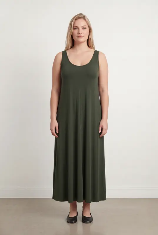 Robe Longue Verte - Taille XXXL/46