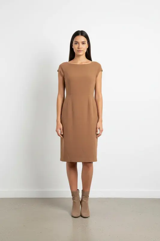 Robe marron - Taille L/40