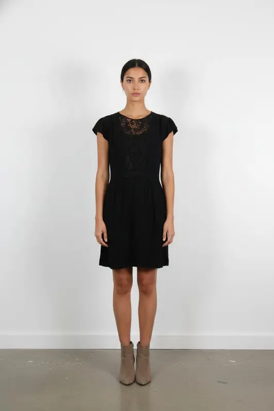 Robe Mi-Longue Noire - Taille M/38