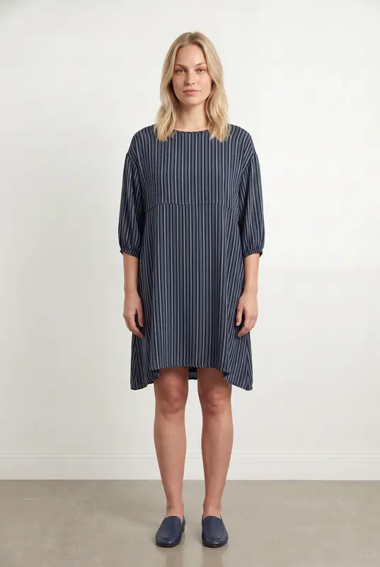 Robe Midi Bleu et Vert - Taille L/40