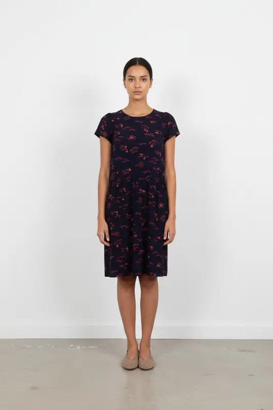 Robe Midi Bleue et Rouge - Taille S/36