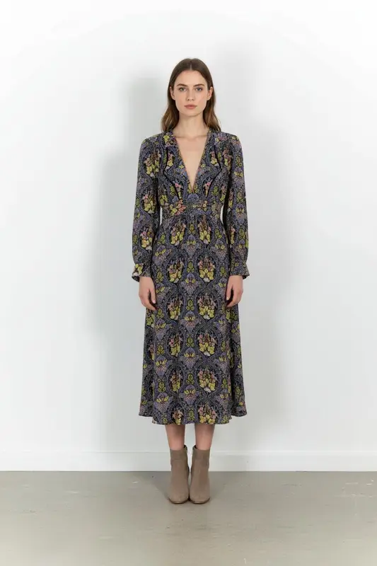 Robe Midi Multicolore - Taille XL/42