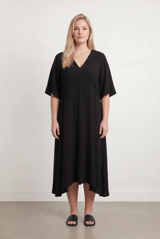 Robe Midi Noire - Taille XXL/44