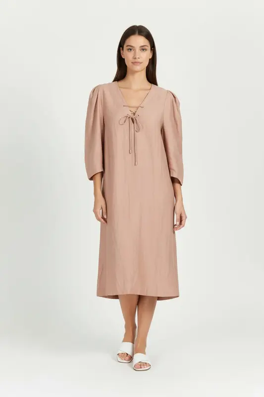 Robe Midi Rose - Taille S/36