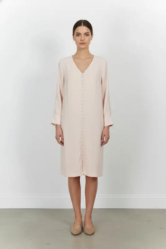 Robe Midi Rose - Taille XL/42