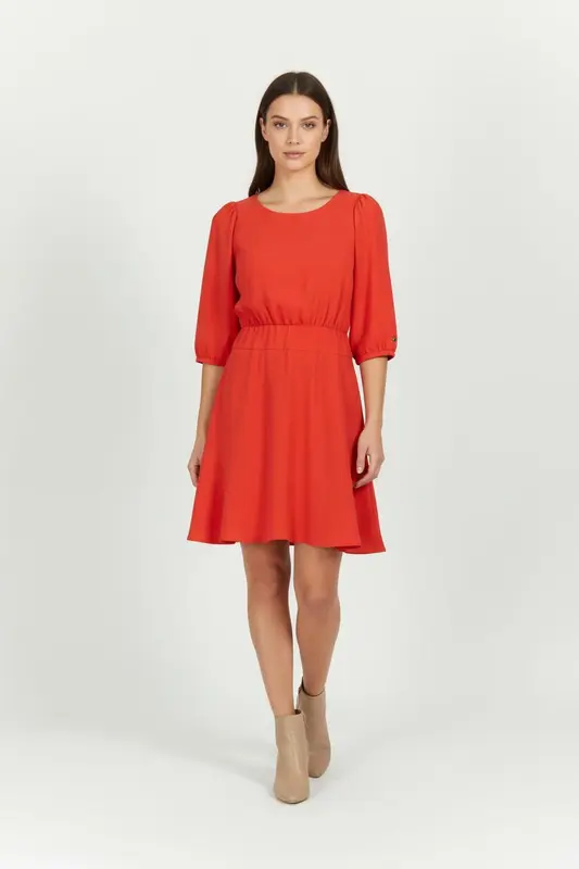 Robe Midi Rouge - Taille XS/34