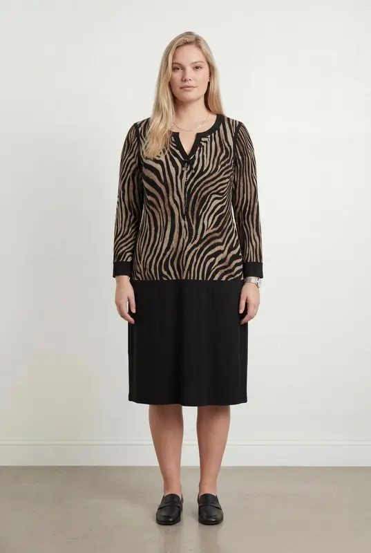 Robe Noire et Beige - Taille XXL/44