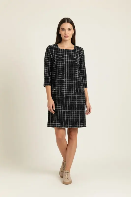Robe Noire et Blanche - Taille S/36