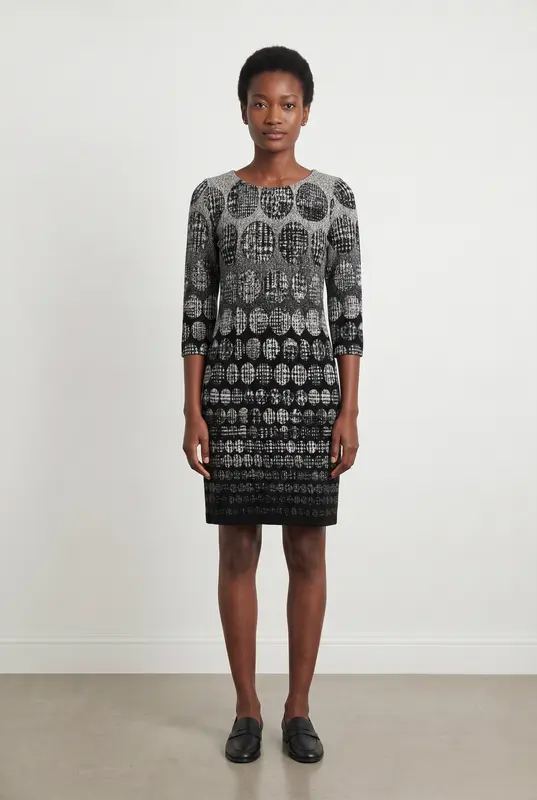 Robe Noire et Grise - Taille XS/34