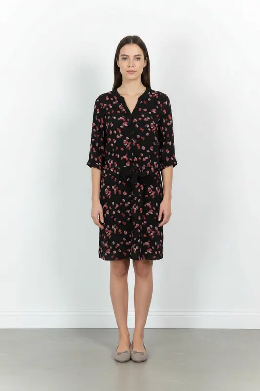 Robe Noire et Rouge - Taille S/36