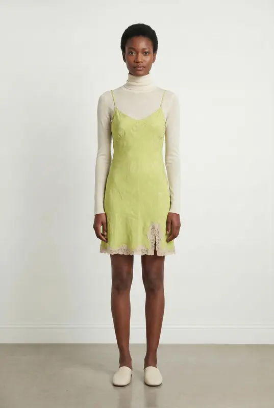 Robe Nuisette Verte et Beige - Taille S/36