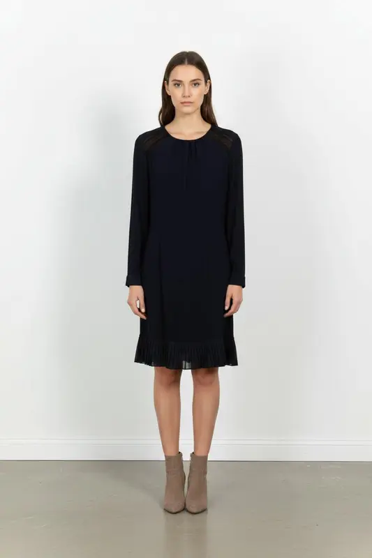 Robe Plissée Bleue - Taille S/36