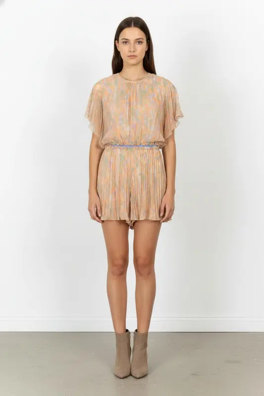 Robe Plissée Multicolore - Taille XS/34