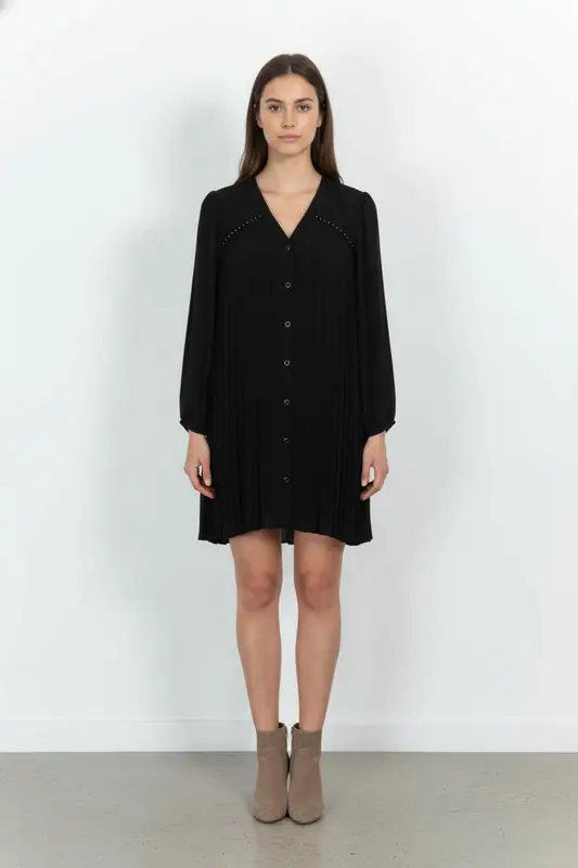 Robe Plissée Noire - Taille M/38