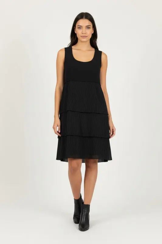 Robe Plissée Noire - Taille XL/42